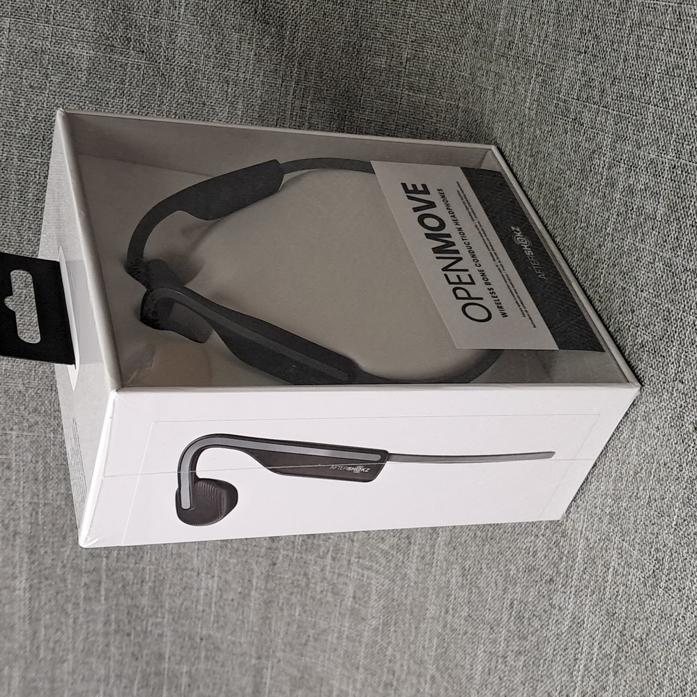 Aftershokz Openmove Slate Grey Wireless Bone Conduction Headphones AS660 Sealed - Picture 3 of 8